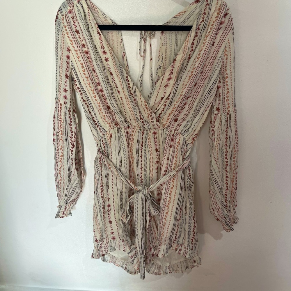 Lyn Burches Pinstripe Romper